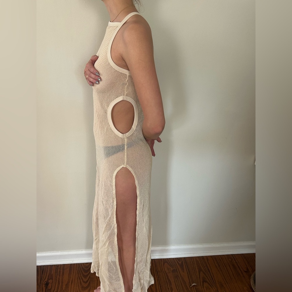 Jen's Pirate Booty Cream Swim Coverup